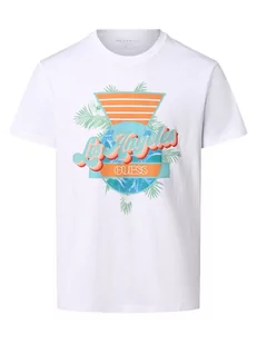 GUESS - T-shirt męski, biały - Koszulki męskie - miniaturka - grafika 1