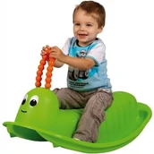 Skoczki dla dzieci - Małpiszon, Huśtawka Dla Dzieci Gąsienica 85X46X47Cm Zielona - miniaturka - grafika 1