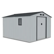 Altany ogrodowe - Domek na narzędzia HUDSON 9x10 Light Grey - miniaturka - grafika 1