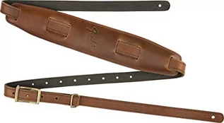 Paski - Mustang Fender Fender VINTAGE SADDLE STRAP pasek do gitary ze skóry - długa wersja - kolor: koniak 0990689121 - grafika 1