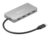 Wtyczki i adaptery - SANDBERG USB-C to 4 x USB-C Hub - miniaturka - grafika 1