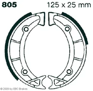Szczęki hamulcowe - Szczęki hamulcowe 125x25 mm bez sprężyn EBC typ 805 - miniaturka - grafika 1