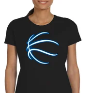 Koszulki i topy damskie - DAMSKA KOSZULKA KOSZYKARSKA KOSZYKÓWKA NBA BASKETBALL CZARNA XL P051 - miniaturka - grafika 1