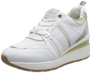 Sneakersy damskie - Geox Damskie sneakersy D ZOSMA, białe, rozmiar 37, biały, 37 eu - grafika 1