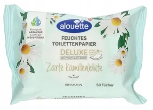 ALOUETTE Deluxe nawilżany papier toaletowy, z ekstraktem z rumianku 50szt - Papier toaletowy - miniaturka - grafika 1