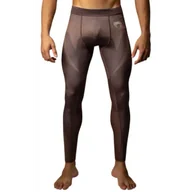 Kimona, stroje i obuwie - Venum Legginsy Spats No Gi Chocolate Brown - miniaturka - grafika 1