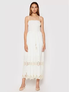 Rinascimento Sukienka letnia CFC0103454003 Biały Regular Fit - Sukienki - miniaturka - grafika 1