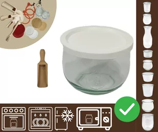 Słoiki WECK / plastikowe wieko, miarka słoik 370ml TULIP / Wamar-Sosenka - Pojemniki kuchenne Słoiki WECK / plastikowe wieko, miarka słoik 370ml TULIP / Wamar-Sosenka - Pojemniki kuchenne - miniaturka - grafika 1