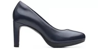 Czółenka - Clarks Ambyr Joy Czółenka granatowe skóra 39,5 - miniaturka - grafika 1