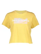 Koszulki i topy damskie - New Balance Koszulka "Athletics Mystic Minerals" w kolorze żółtym - miniaturka - grafika 1