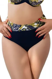 Kris Line Paros granatowe wysokie figi kąpielowe - Stroje kąpielowe - miniaturka - grafika 1