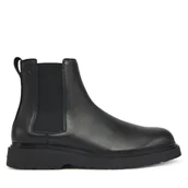 Botki męskie - Sztyblety Calvin Klein Combat Ess Chelsea Boot Lth YM0YM01374 Czarny - miniaturka - grafika 1
