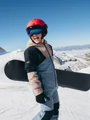 Kurtki i płaszcze dla chłopców - 4F Kurtka snowboardowa membrana 10000 chłopięca - brązowa 122 (6-7 lat) - miniaturka - grafika 1