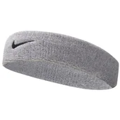 Ozdoby do włosów - Opaska na głowę Nike Swoosh Headband szara NNN07051OS - miniaturka - grafika 1