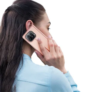 Dux Ducis Skin Pro kabura etui pokrowiec z klapką Xiaomi Mi 11 Pro różowy - Etui i futerały do telefonów - miniaturka - grafika 10
