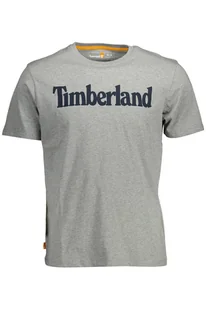 T-SHIRT MĘSKI Z KRÓTKIM RĘKAWEM TIMBERLAND SZARY - Koszulki męskie - miniaturka - grafika 1