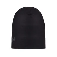 Czapki i chusty sportowe męskie - Czapka termoaktywna Buff Ecostretch Beanie - solid black (czarny) - miniaturka - grafika 1