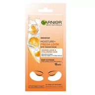 Maseczki do twarzy - Garnier Skin Naturals Moisture+ Maska w płatkach pod oczy Orange Juice & Hyaluronic Acid 1 szt. - miniaturka - grafika 1