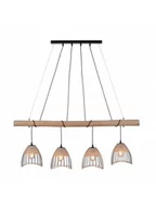 Lampy sufitowe - Leuchten Direkt 11156-79 - Żyrandol na lince REED 4xE27/60W/230V - miniaturka - grafika 1