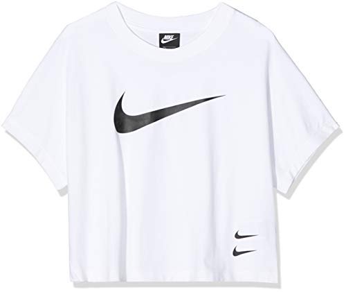 Nike T-shirt damski W Nsw Swsh Top Ss biały biały/czarny M