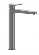 Baterie umywalkowe - 4522-712-61 / KFA / MALAGA / BATERIA UMYWALKOWA NABLATOWA Z KORKIEM CLICK CLACK, PVD GUN METAL GREY / - miniaturka - grafika 1