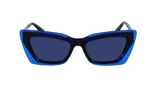 Okulary przeciwsłoneczne - Calvin Klein Damskie okulary przeciwsłoneczne CKJ23656S, hawana niebieski brąz, jeden rozmiar, Hawana, niebiesko-brązowy, Rozmiar uniwersalny - grafika 1