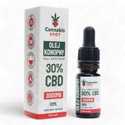 Suplementy naturalne - Cannabis Spot, Olejek CBD 30% 3000 mg Full Spectrum, 10ml - miniaturka - grafika 1