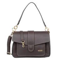 Torebki damskie - Torebka Skórzana Vezze Volta Choco - miniaturka - grafika 1