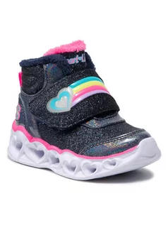 Buty dla chłopców - Skechers Kozaki Brilliant Rainbow 302669N/NVPK Granatowy - grafika 1