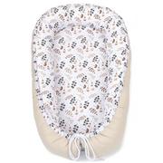 MAMO-TATO Kokon otulacz dla niemowląt LIGHT - Miłorząb choco / beż