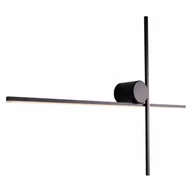 Lampy ścienne - Kinkiet ścienny Arne W0369 Maxlight LED 10W 3000K IP44 nowoczesny metalowy czarny - miniaturka - grafika 1