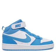 Buty dla chłopców - Sneakersy Nike Court Borough Mid 2 (GS) CD7782 Niebieski - miniaturka - grafika 1