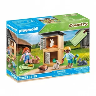 Playmobil Country 70675 Zestaw upominkowy "Karmienie królików", od 4 lat 70675 - Klocki - miniaturka - grafika 1