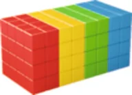 Klocki - Magicube Full Color Crystal Zestaw magnetyczny 128 elementów - miniaturka - grafika 1