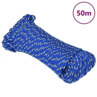 Żeglarstwo - vidaXL Linka żeglarska, niebieska, 5 mm, 50 m, polipropylen - miniaturka - grafika 1