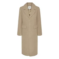 Płaszcze damskie - YAS Damski płaszcz YASLIMA LS Wool Mix Coat S. NOOS, Nomad, S, Nomad, S - miniaturka - grafika 1