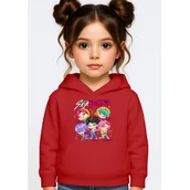 Bluzy dla dziewczynek - BLUZA DZIECIĘCA HUNTRIX SAJA BOYS 122-128 Z KAPTUREM BAWEŁNIANA JAKOŚĆ - miniaturka - grafika 1