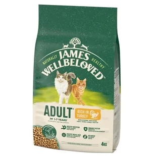 Karma dla kota JAMES WELLBELOVED Adult Monobiałkowa z indykiem 4 kg - Sucha karma dla kotów - miniaturka - grafika 1