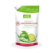 Mydła - ABE antybakteryjne mydło w płynie o zapachu limonki 500 ml saszetka - miniaturka - grafika 1