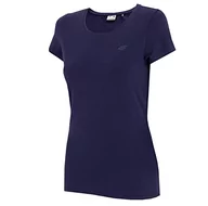 Koszulki i topy damskie - 4F T-shirt damski, ciemnoniebieski, XL - miniaturka - grafika 1
