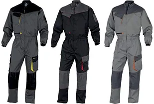 Delta Plus Kombinezon D-MACH z poliestru (65%) i bawełny (35%) 245 g/m2 gumka w talii kolor czarno-czerwony rozmiar 3XL CORP DMCOMNR3X DMCOMNR3X - Odzież robocza - miniaturka - grafika 1