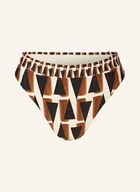 Stroje kąpielowe - Seafolly Dół Od Bikini Z Wysokim Stanem Secret Garden schwarz - miniaturka - grafika 1
