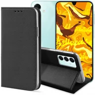 Etui i futerały do telefonów - Etui Z Klapką Do Motorola One Fusion Plus Wzory Magnetyczny Pokrowiec Ochronny Futerał Czarna Obudowa Z Nadrukiem Ochrona Book0025 - miniaturka - grafika 1