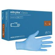 Pozostałe wyposażenie warsztatu - MERCATOR Nitrylex Classic XL - rękawice nitrylowe niebieskie - miniaturka - grafika 1