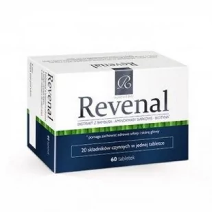 SALVUM Revenal 60 tabletek 3148321 - Odżywki do włosów - miniaturka - grafika 1