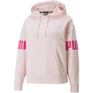 Bluzy damskie - Bluza Damska Puma Power Colorblock Hoodie Tr Różowa 847125 16-L - miniaturka - grafika 1