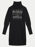 Sukienki i spódniczki dla dziewczynek - Guess Sukienka dzianinowa J4BK13 Z2NQ2 Czarny Comfort Fit - miniaturka - grafika 1