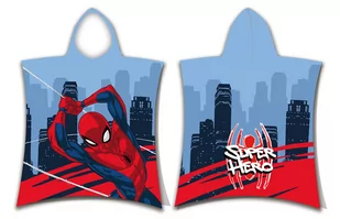 SPIDERMAN Ręcznik DZIECIĘCY z Kapturem PONCHO OKRYCIE KĄPIELOWE MARVEL HERO - Okrycia kąpielowe dla dzieci - miniaturka - grafika 1