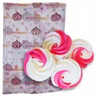 Dodatki do ciast w proszku - Posypka na tort bezy beziki cukrowe biało różowe mix ozdoby dekoracje 4szt - miniaturka - grafika 1