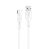 Kable USB - USAMS Kabel U68 USB-C 2A Fast Charge 1m biały/white SJ501USB02 (US-SJ501) - miniaturka - grafika 1